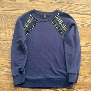 Navy J. Crew sweatshirt in size xs